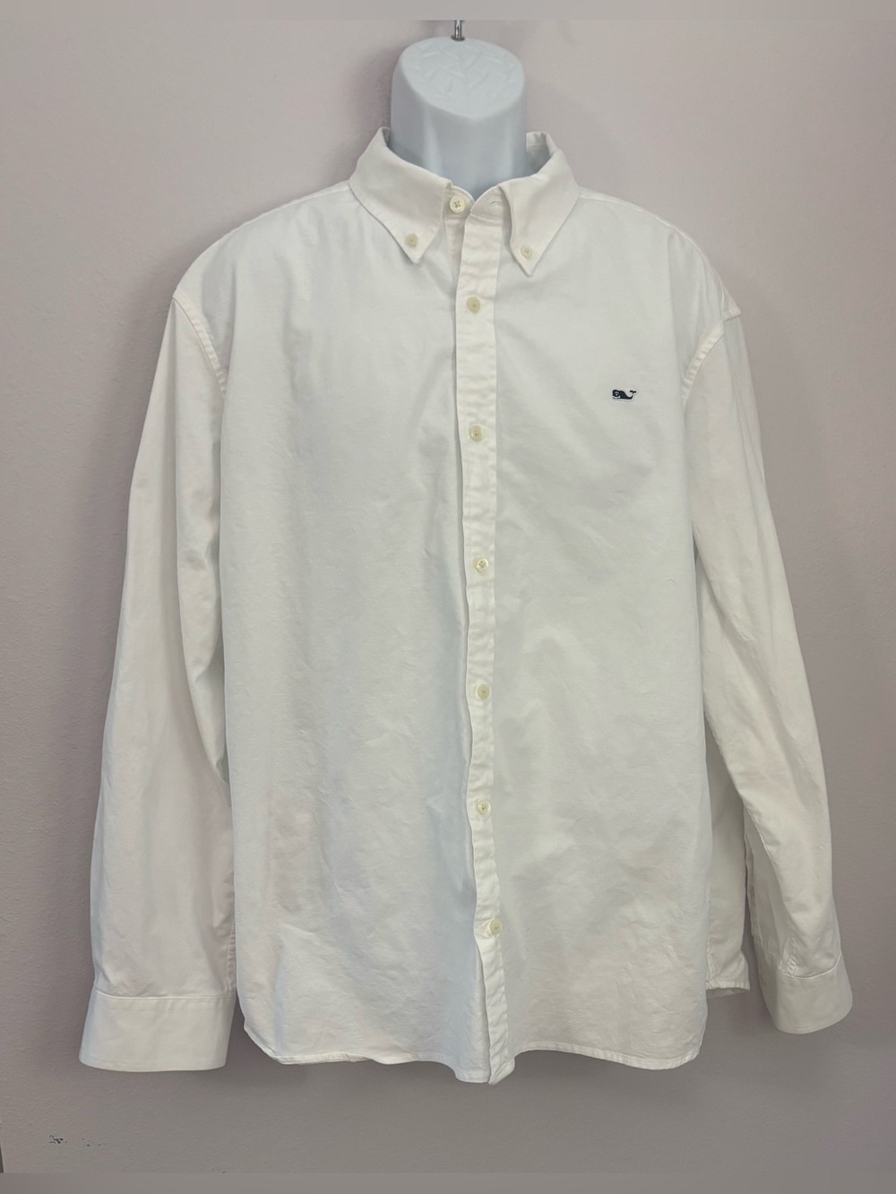 VINEYARD VINES NWOT White Cotton Button Up Men’s Long Sleeve Shirt Size XXL